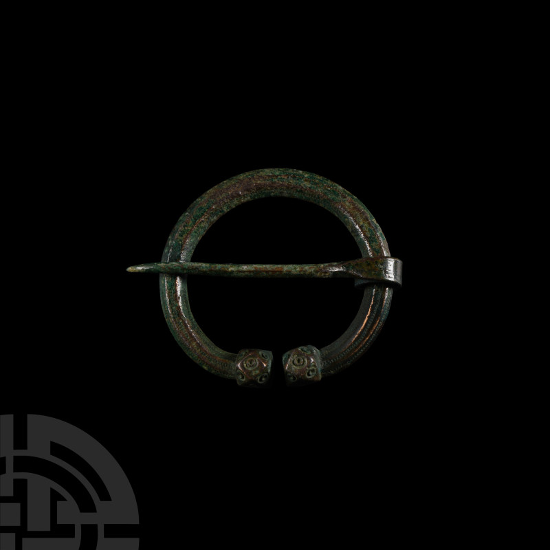 Large Viking Age Bronze Decorated Penannular Brooch
9th-11th century A.D. Compo...