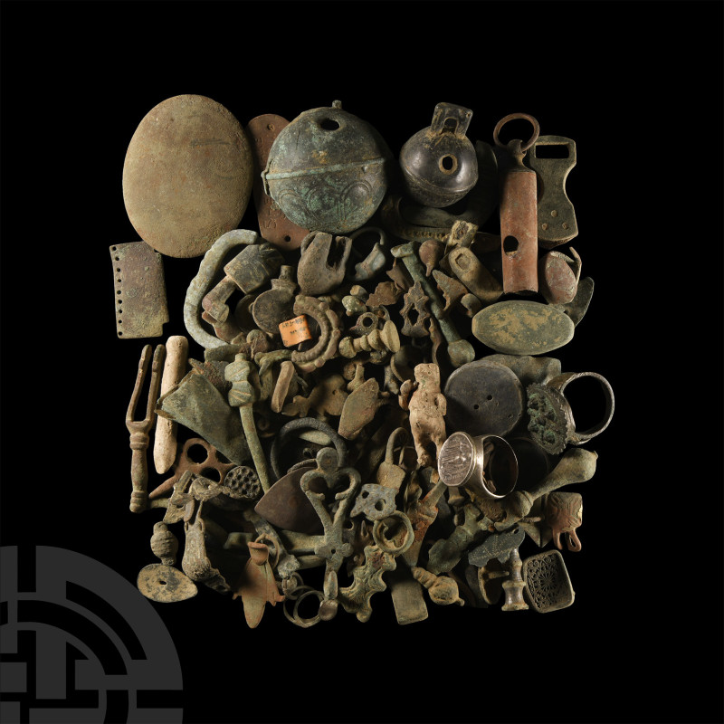 Medieval and Later Bronze Artefact Group
Circa 12th-20th century A.D. Comprisin...