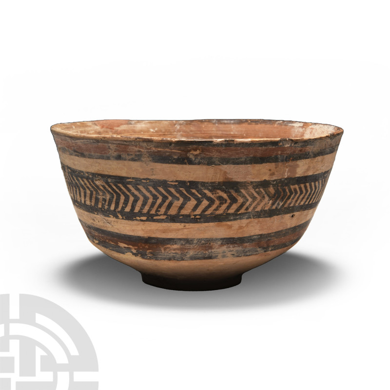 Indus Valley Painted Terracotta Bowl
3rd-2nd millennium B.C. Round with slightl...