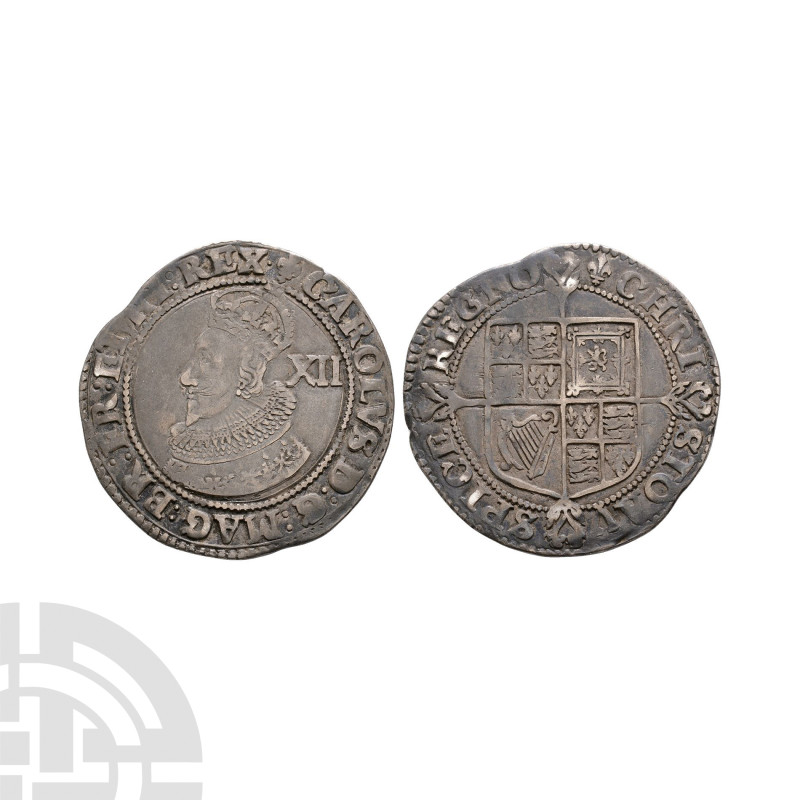 English Stuart Coins - Charles I - Tower - AR Shilling
1625 A.D. Sharp A2/2, gr...