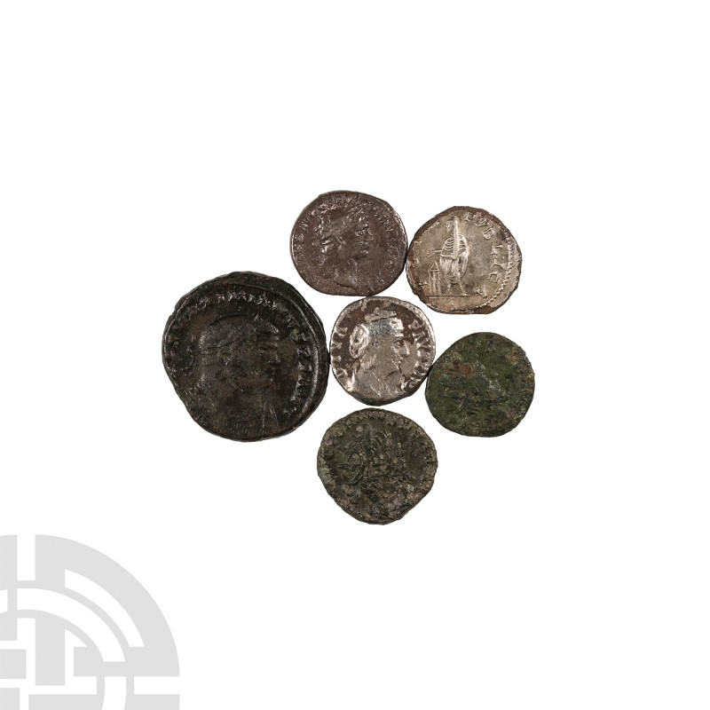 Ancient Roman Imperial Coins - Hadrian to Victorinus - AR Denarii and Bronzes [6...