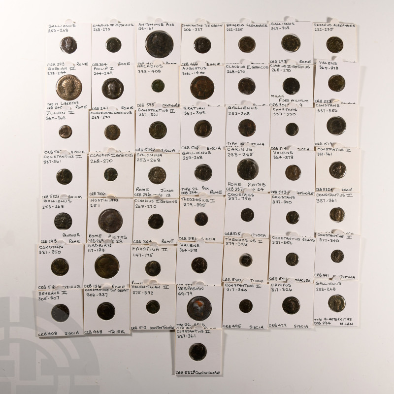 Ancient Roman Imperial Coins - Augustus to Arcadius - Mixed Bronzes [50]
31 B.C...