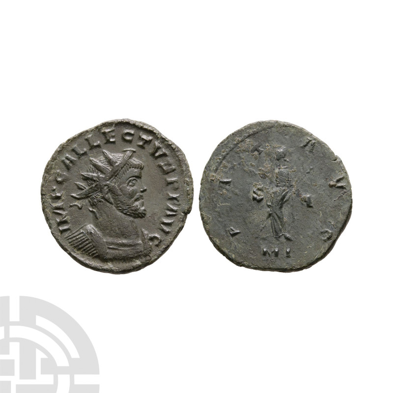 Ancient Roman Imperial Coins - Allectus - London - Pax AE Antoninianus
Circa 4t...