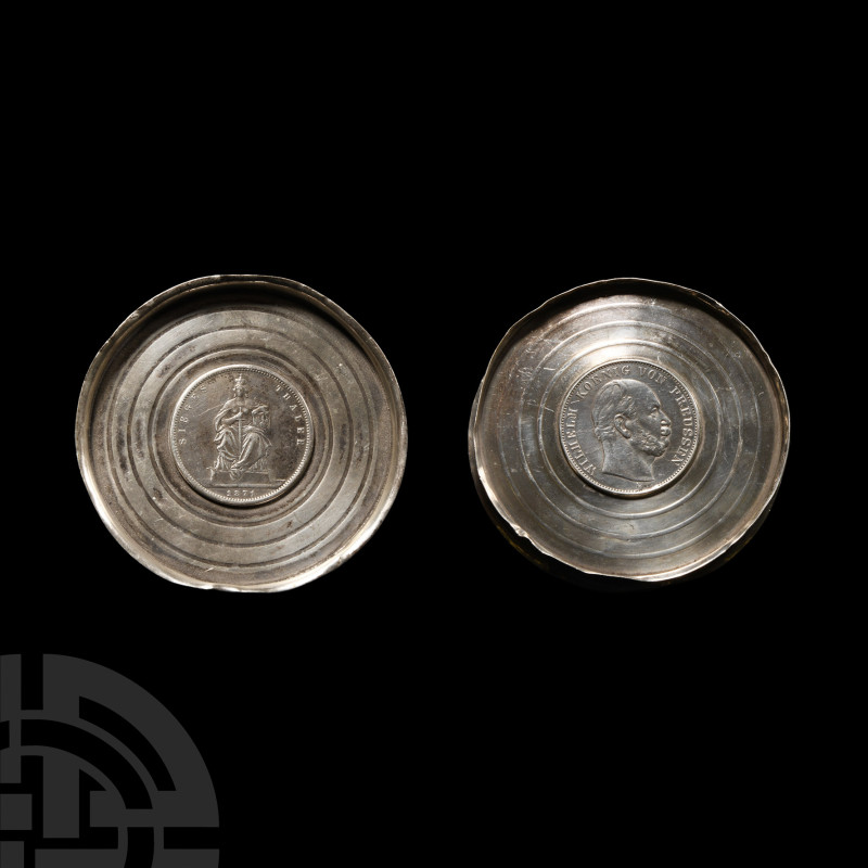 World Coins - Silver Thaler Wine-Bottle Coaster
19th century A.D. With everted ...