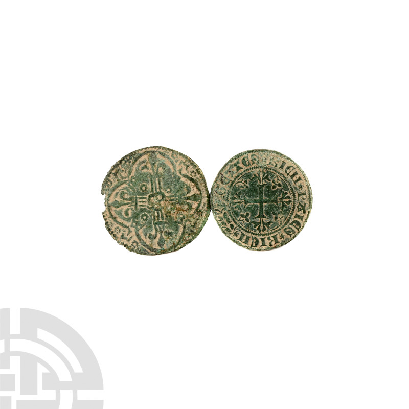 World Tokens - France - Jeton Group [2]
15th century A.D. Group comprising: arm...