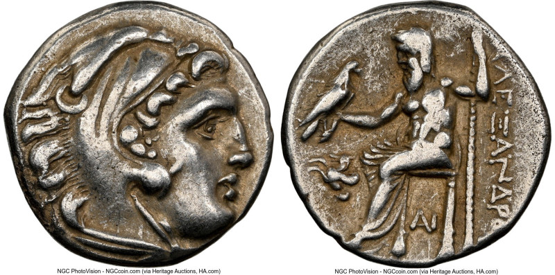 MACEDONIAN KINGDOM. Alexander III the Great (336-323 BC). AR drachm (17mm, 2h). ...