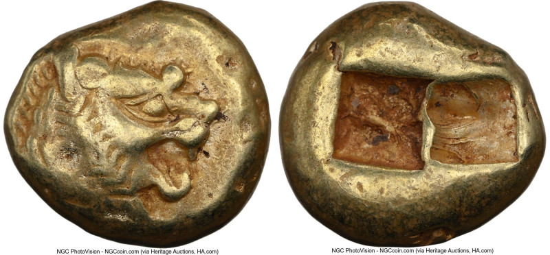 LYDIAN KINGDOM. Alyattes or Walwet (ca. 610-546 BC). EL third-stater or trite (1...