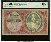 Austria Austrian Government 5000 Kronen 2.1.1922 Pick 79 PMG Gem Uncirculated 65 EPQ. From The Ibrahim Salem Collection HID09801242017 © 2023 Heritage...