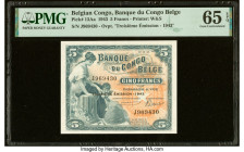 Belgian Congo Banque du Congo Belge 5 Francs 10.1.1943 Pick 13Aa PMG Gem Uncirculated 65 EPQ. HID09801242017 © 2023 Heritage Auctions | All Rights Res...