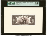 Canada Bank of Canada $100 1935 BC-15P2 Back Proof PMG Gem Uncirculated 66 EPQ. From The Ibrahim Salem Collection HID09801242017 © 2023 Heritage Aucti...
