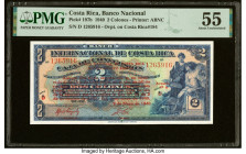 Costa Rica Banco Nacional de Costa Rica 2 Colones 9.5.1940 Pick 197b PMG About Uncirculated 55. From The Ibrahim Salem Collection HID09801242017 © 202...