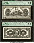 El Salvador Banco Occidental 10 Colones ND (1925) Pick UNL Front and Back Archival Photograph PMG Choice Uncirculated 64 (2). From The Ibrahim Salem C...