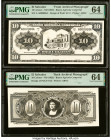 El Salvador Banco Agricola Comercial 10 Colones ND (1922) Pick UNL Front and Back Archival Photograph PMG Choice Uncirculated 64 (2). From The Ibrahim...