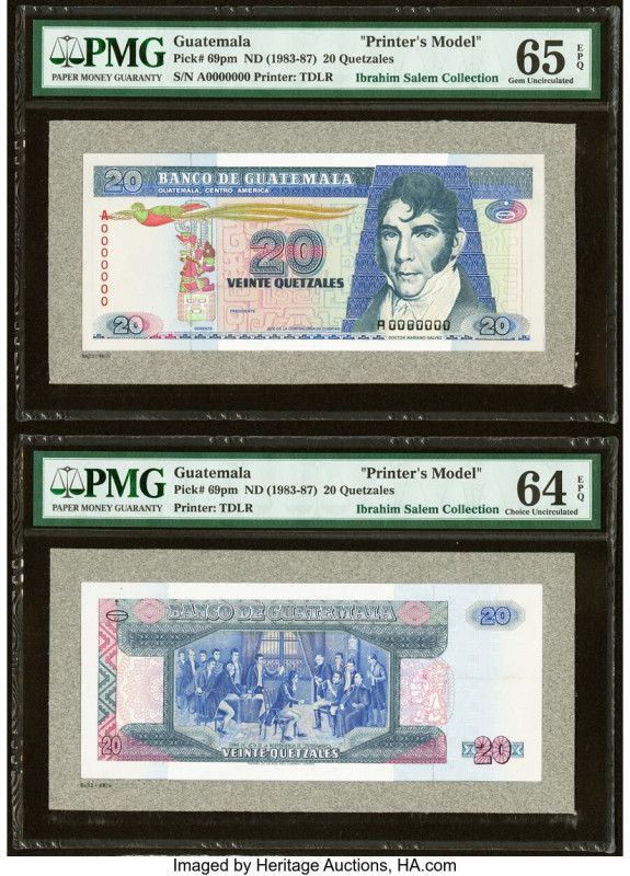 Guatemala Banco de Guatemala 20 Quetzales ND (1983-87) Pick 69pm Front and Back ...