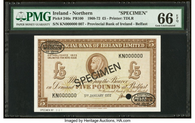 Ireland - Northern Provincial Bank of Ireland Limited 5 Pounds 5.1.1972 Pick 246...