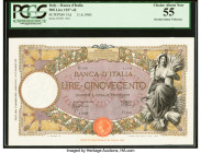 Italy Banco d'Italia 500 Lire 11.6.1940 Pick 51d PCGS Choice About New 55. From The Ibrahim Salem Collection HID09801242017 © 2023 Heritage Auctions |...