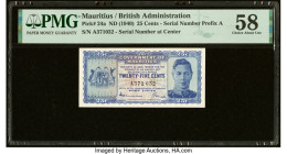Mauritius Government of Mauritius 25 Cents ND (1940) Pick 24a PMG Choice About Unc 58. HID09801242017 © 2023 Heritage Auctions | All Rights Reserved
