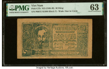 Vietnam Giay Bac Viet Nam 50 Dong ND (1948-49) Pick 27b PMG Choice Uncirculated 63. From The Ibrahim Salem Collection HID09801242017 © 2023 Heritage A...