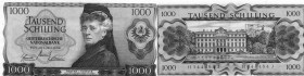 Austria, 1000 Shillings, 1966, UNC, p147
serial number: H344484J