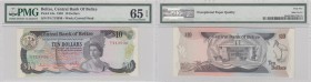 Belize, 10 Dollars, 1983, UNC, p44a, RARE
PMG 65, Queen Elizabeth II, , serial number: P/4 713936