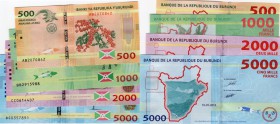 Burundi, 500-1000-2000-5000 Set, 2015, UNC, p50-p51-p52-p53
Burundi Set 500-1000-2000-5000