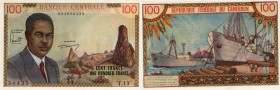 Cameroun, 100 Francs, 1962, UNC, p10a
President of Republic at left, Serial No: T.13 30423