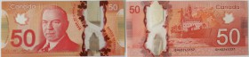 Canada, 50 Dollars, 2013, UNC, p109b
W.L.Mackenzie King at left, Signature; Wilkins - Poloz.Polymer, Serial No: GHH 0245337