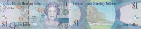 Cayman Islands, 1 Dollar, 2010, UNC, p38a
Queen Elizabeth II at right, Serial No: D/1 072441