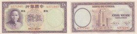 China, 5 Yuan, 1937, AUNC / UNC, p80
serial number: BJ 371940