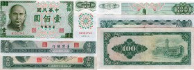 China, 100 Yuan (x3), 1964-1970-1972, VF/XF - XF/AUNC - UNC, p1977-p1981-p1983
China Set, Serial No: C845143L - T344071S - Q152174S