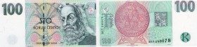 Czech Republic, 100 Korun, 1997, UNC, p18
King Karel IV at right, Serial No: H 17 240078