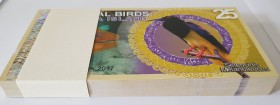 Fantasy banknote, Tropical Birds, Aldabra Island, 25 Dollars, UNC, BUNDDLE
100 pieces