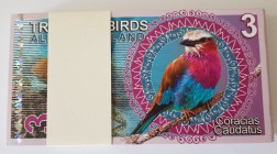 Fantasy banknote, Tropical Birds, Aldabra Island, 3 Dollars, UNC, BUNDDLE
100 pieces