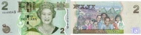 Fiji, 2 Dollars, 2011, UNC, p109b
Queen Elizabeth II portrait, serial number: DQ 859549