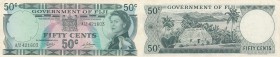 Fiji, 50 Cents, 1969, XF (+), p58a
serial number: A/2 421603, Queen Elizabeth II portrait