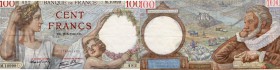 France, 100 Francs, 1940, XF, p94
serial number: M.10999 482