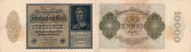 Germany, 10.000 Mark, 1922, VF, p70
serial number: 086016
