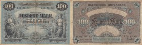 Germany, 100 Marks, 1900, VF
Bayerische Banknote