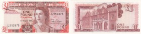 Gibraltar, 1 Pound, 1988, UNC, p20e
Queen Elizabeth II at right, The Covenant of Gibraltar at back, Serial No: L552475