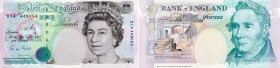 Great Britain, 5 Pound, 1990, UNC (-), p382a
Queen Elizabeth II portreit, serial number: D14 449054, sign: Gill