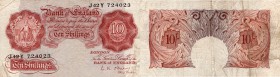Great Britain, 10 Shillings, 1955, FINE, p368a
serial number: J42Y 724023