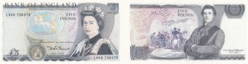 Great Britain, 5 Pounds, 1980-1987, UNC, p378c
Serial No: LW36 736375