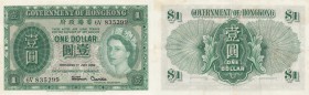 Hong Kong, 1 Dollar, 1959, XF, p324Ab
Queen Elizabeth II Bankonte, serial number: 6V 835299