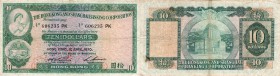 Hong Kong, 10 Dollars, 1970, VF, p182g
New Bank Building at back, Watermark; Helmeted Warrior's Head, Signature; Chief Accountant and General Manager...