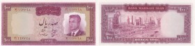 Iran, 100 Rials, 1963, UNC, p77
VI. Portrait of Shah Pahlavi in Army Uniform at right, Serial No: 4/996798