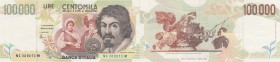 İtaly, 100.000 Lire, 1994, XF, p117
serial number: NC 309073M