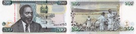 Kenya, 200 Shillings, 2008, UNC, p49c
serial number: BS 6716753