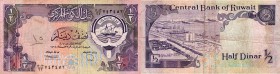 Kuwait, 1/1 Dinar, 1968, FINE / VF, p12d
rare sign