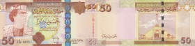 Libya, 50 Dinars, 2008, UNC, p75
Serial No: 732061