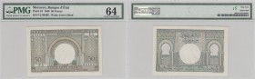 Morocco, 50 Francs, 1949, UNC, p44
PMG 64, serial number: F.3-80466